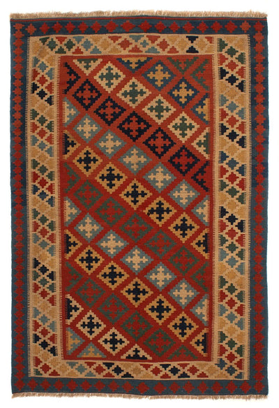 Kelim Fars Teppich 158x210cm - mehrfarbig