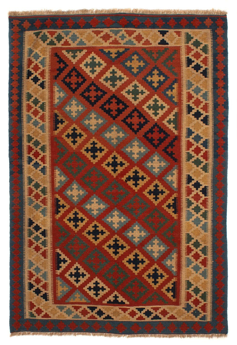 Kelim Fars Teppich 158x210cm - mehrfarbig