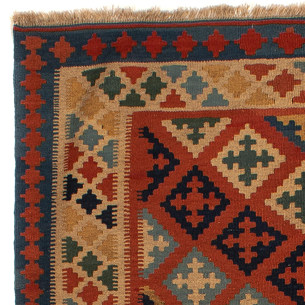 Kelim Fars Teppich 158x210cm - mehrfarbig
