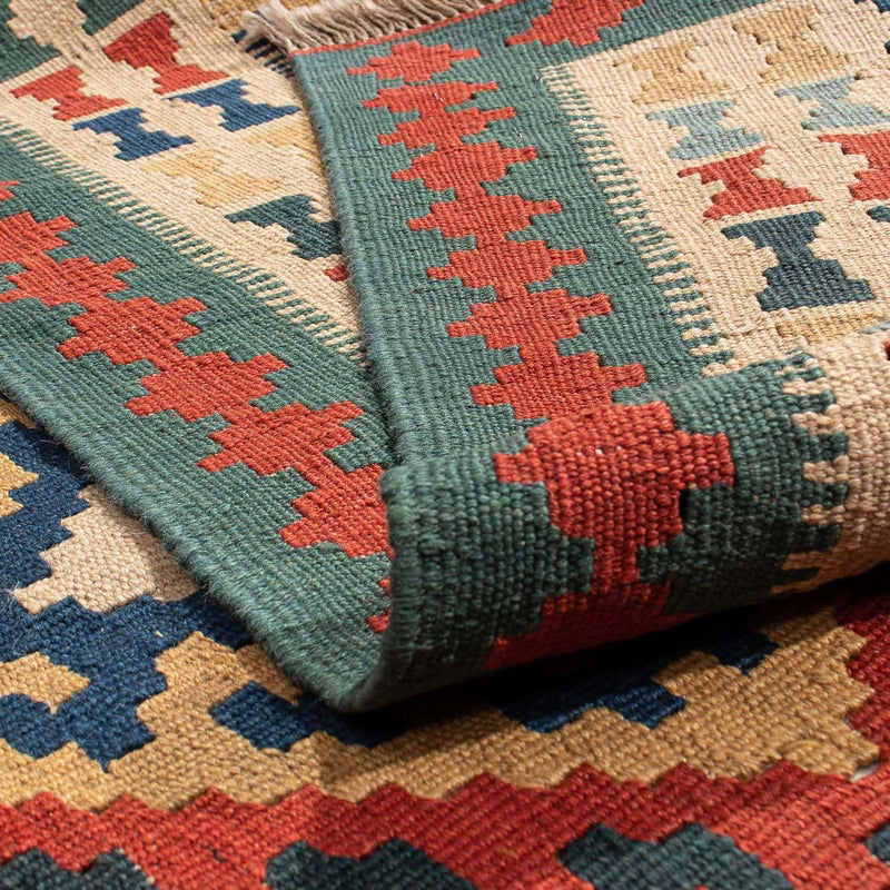 Kelim Fars Teppich 150x213cm - mehrfarbig