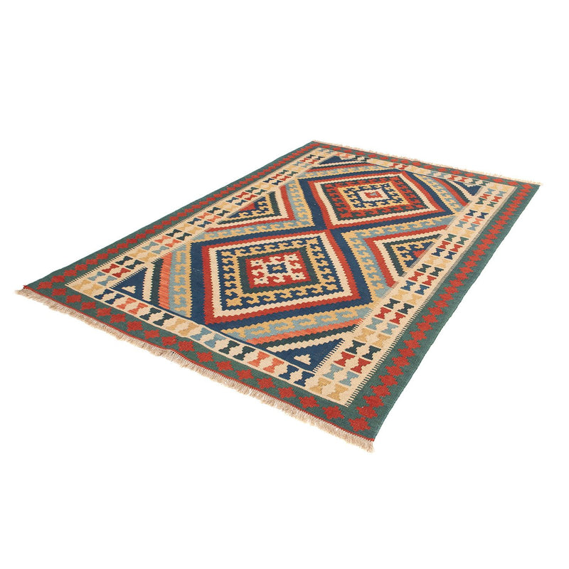 Kelim Fars Teppich 150x213cm - mehrfarbig