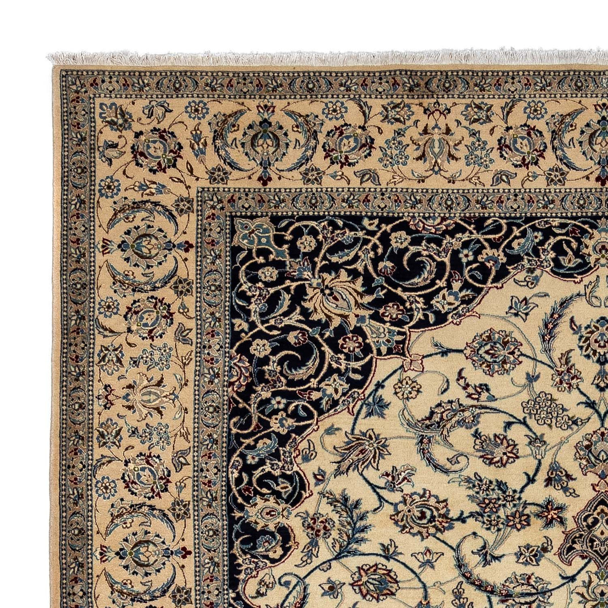 Nain - 9La Teppich 252x353cm - Perserteppich - dunkelbeige