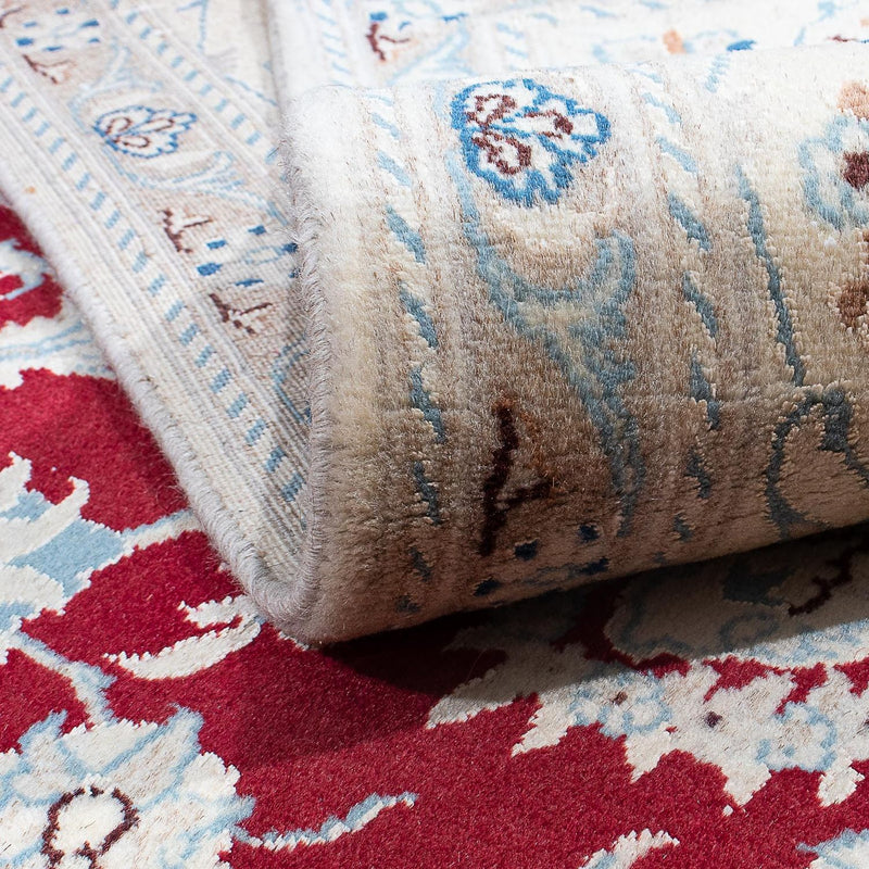 Nain Teppich 195x283cm - Perserteppich - dunkelrot