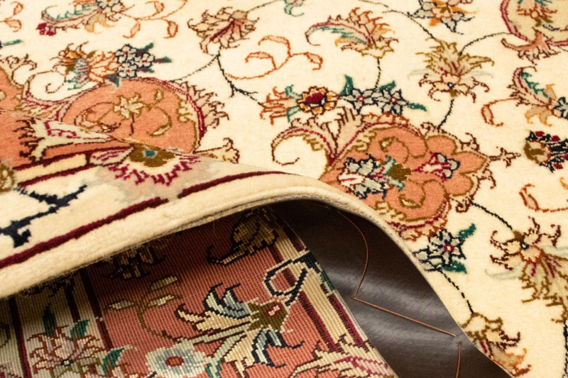 Täbriz - 50 Raj Teppich 103x143cm - Perserteppich - beige