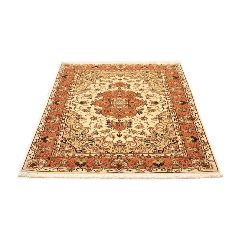 Täbriz - 50 Raj Teppich 103x143cm - Perserteppich - beige