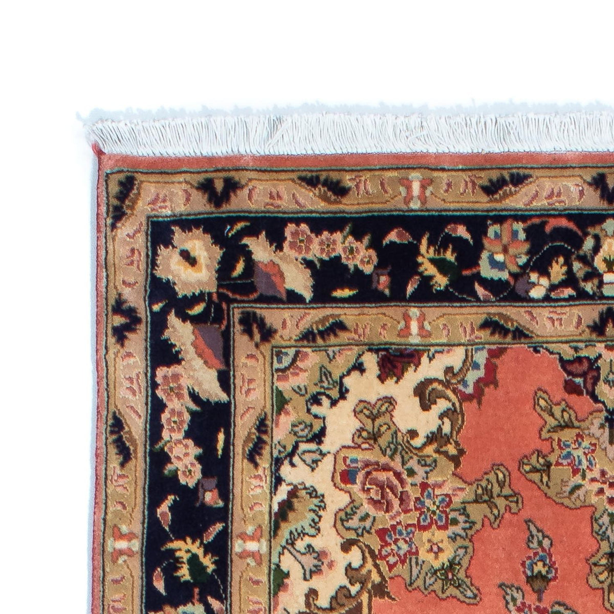 Täbriz - 50 Raj Teppich 82x206cm - Perserteppich - rost