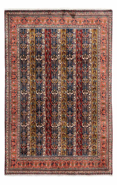 Kaschkuli Teppich 197x295cm - Perserteppich - hellrot