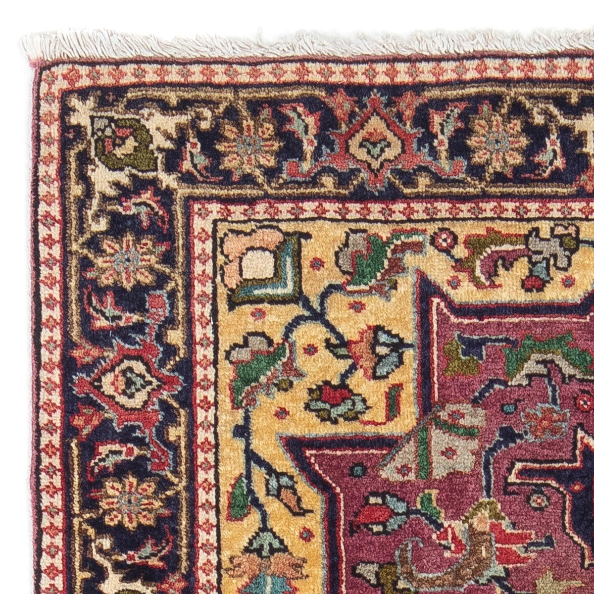 Täbriz Teppich 60x84cm - Perserteppich - dunkelblau