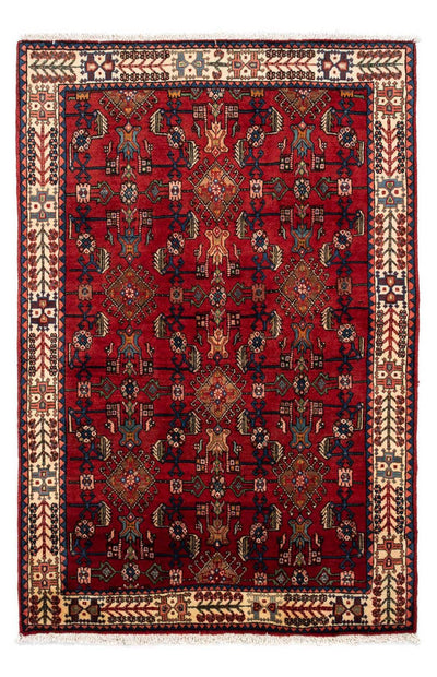 Hosseinabad Teppich 103x155cm - Perserteppich - dunkelrot