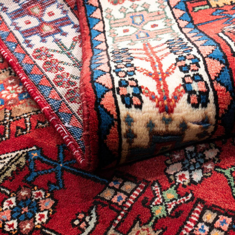 Hosseinabad Teppich 103x155cm - Perserteppich - dunkelrot