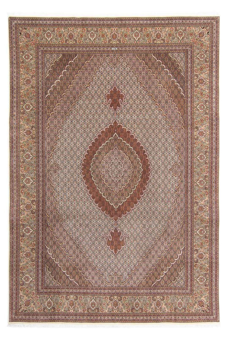 Täbriz Teppich 248x358cm - Perserteppich - hellbraun