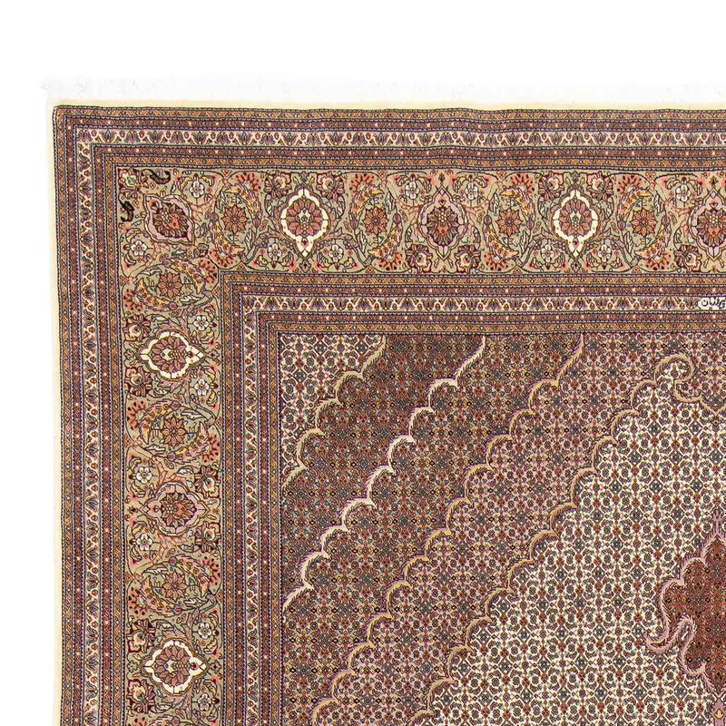Täbriz Teppich 248x358cm - Perserteppich - hellbraun