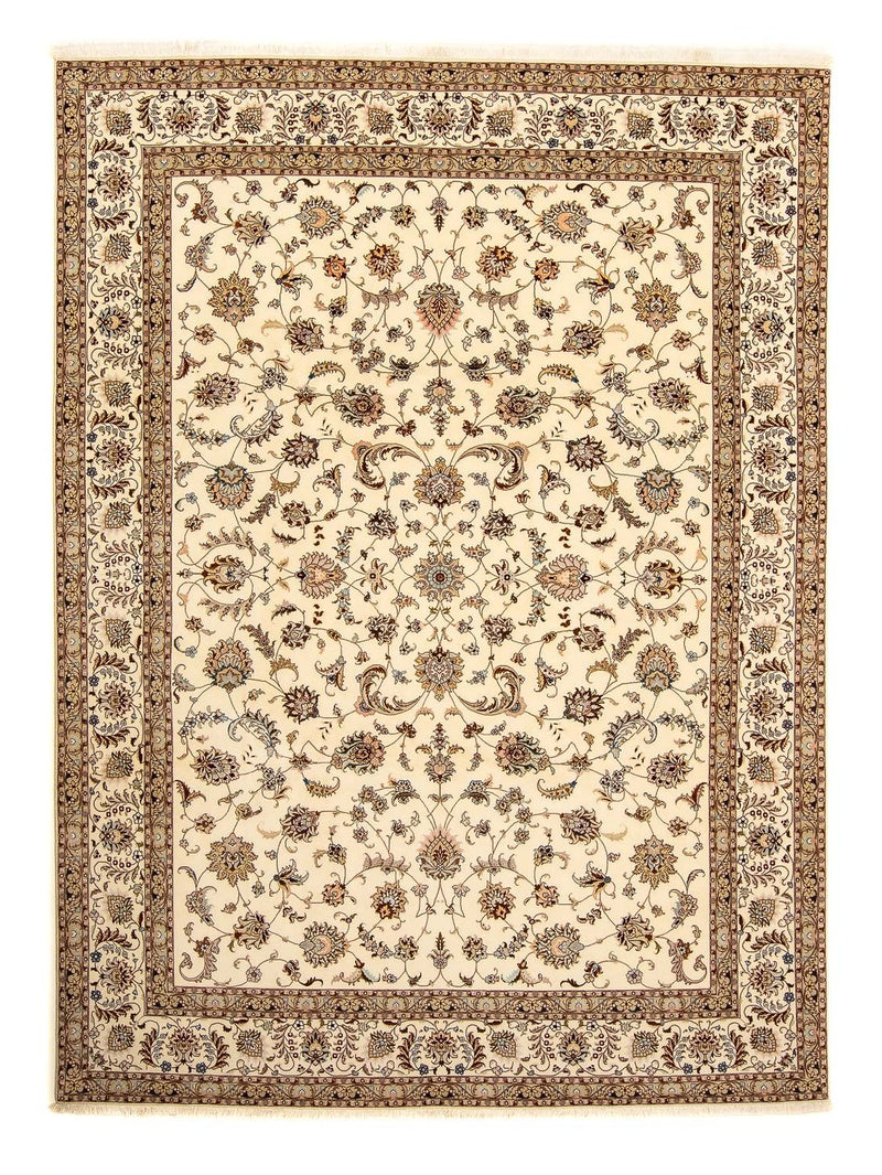 Täbriz - 50 Raj Teppich 247x357cm - Perserteppich - beige