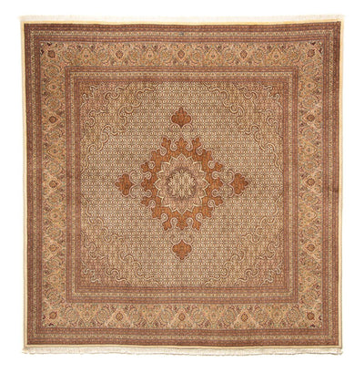 Täbriz Teppich 251x251cm - Perserteppich - hellbraun