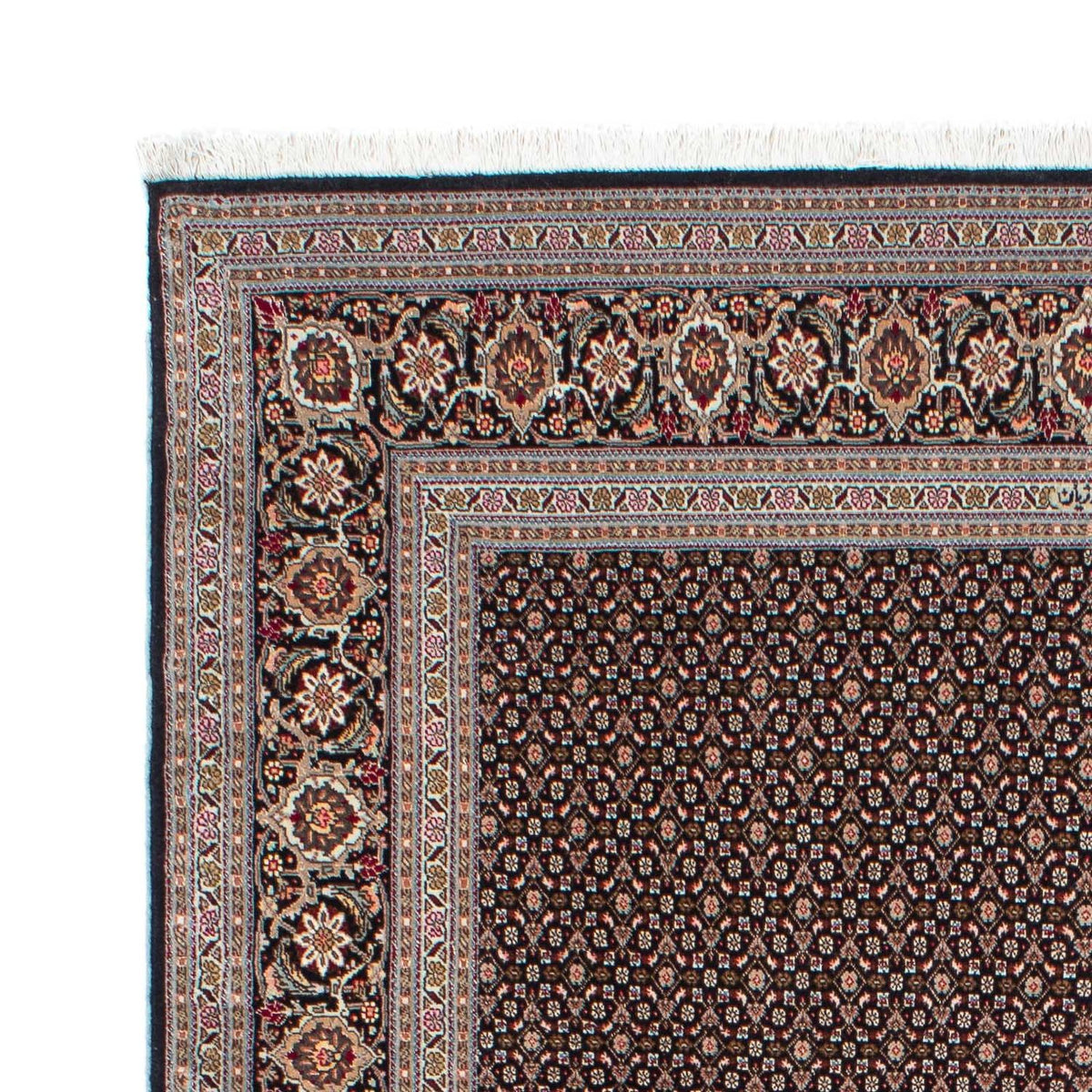 Täbriz Teppich 151x215cm - Perserteppich - dunkelblau