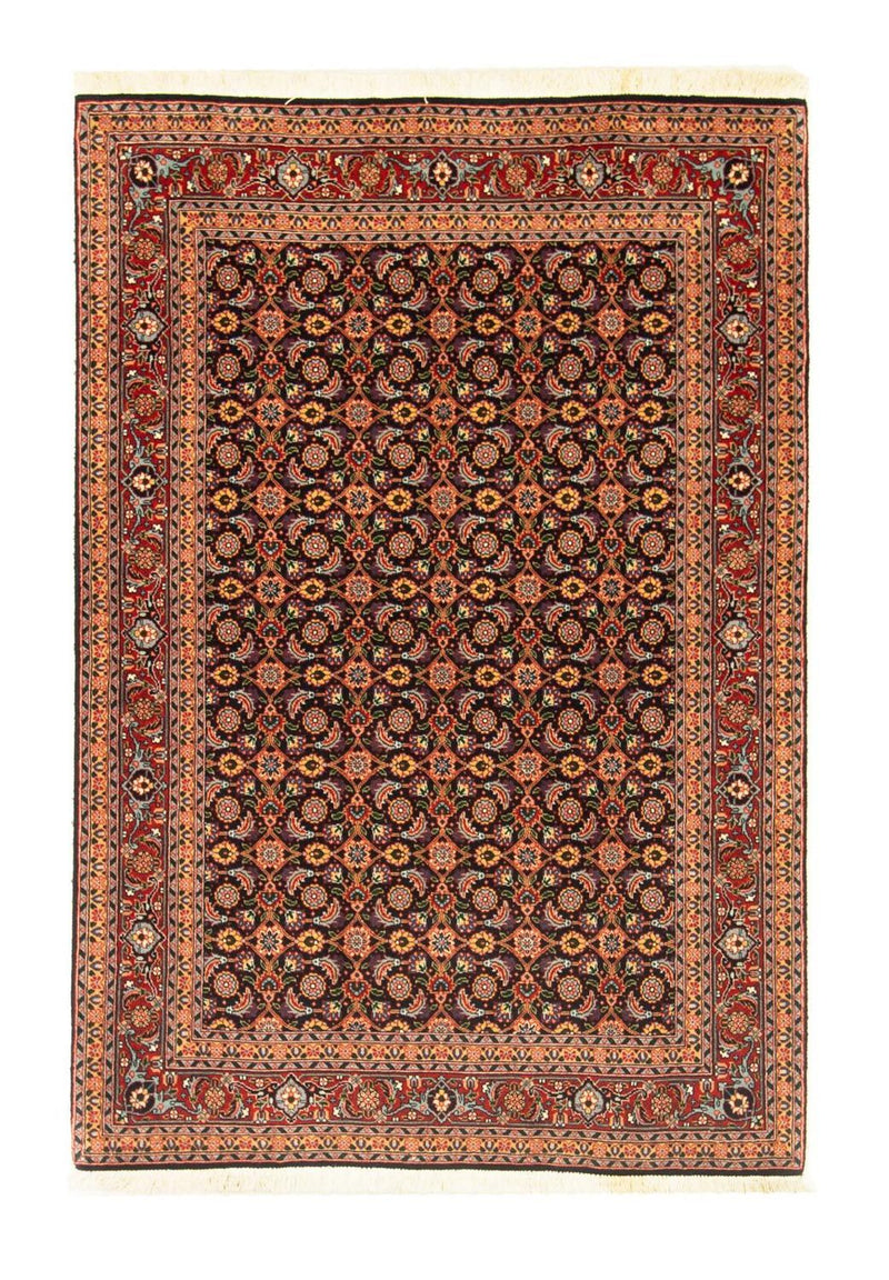 Täbriz - 50 Raj Teppich 102x150cm - Perserteppich - dunkelblau