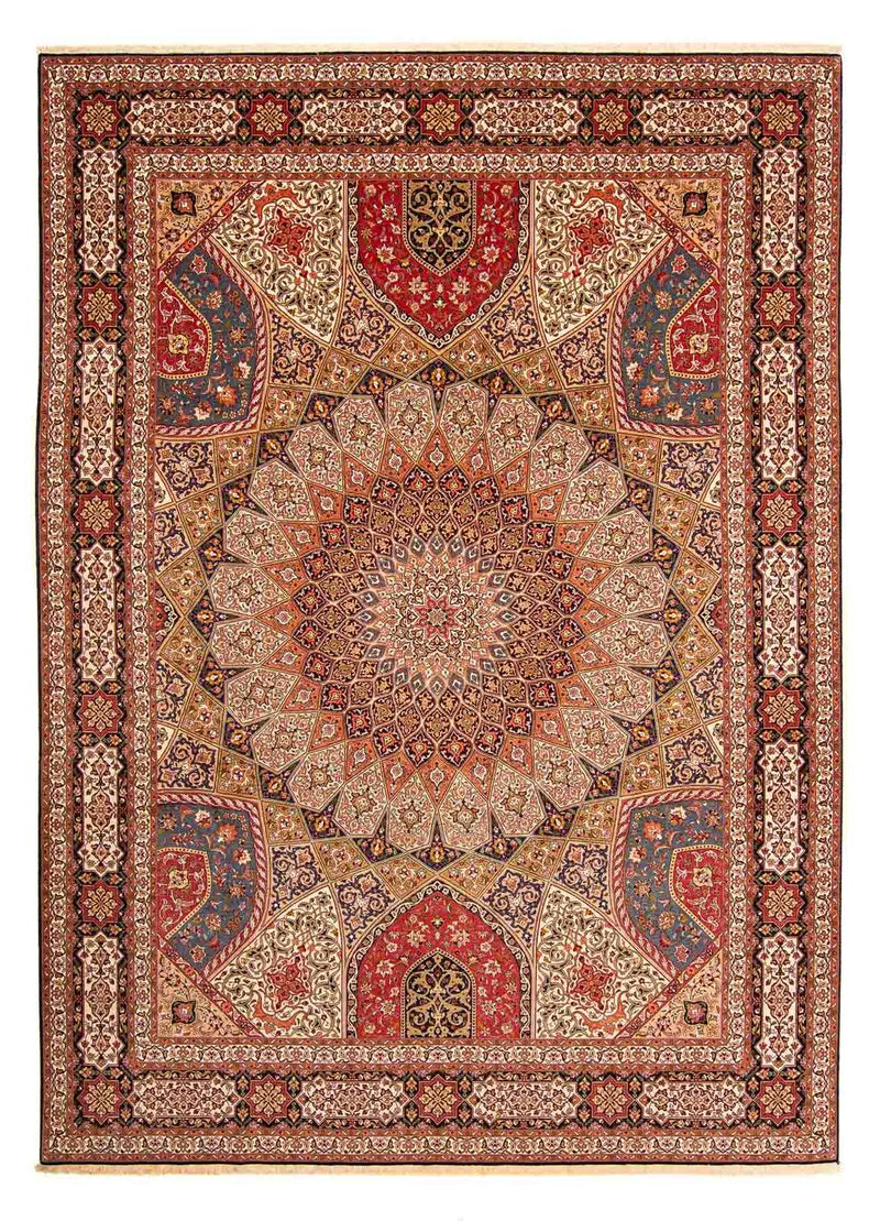 Täbriz - 50 Raj Teppich 300x408cm - Perserteppich - mehrfarbig