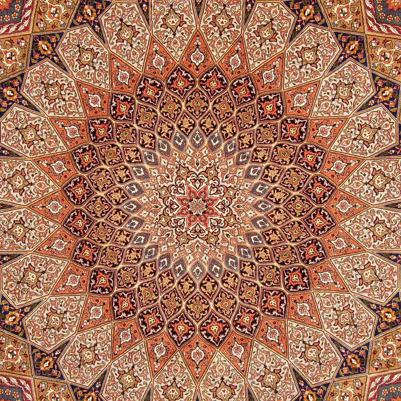 Täbriz - 50 Raj Teppich 300x408cm - Perserteppich - mehrfarbig