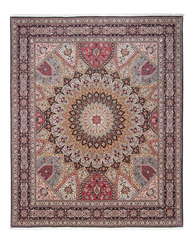 Täbriz - 50 Raj Teppich 254x303cm - Perserteppich - mehrfarbig