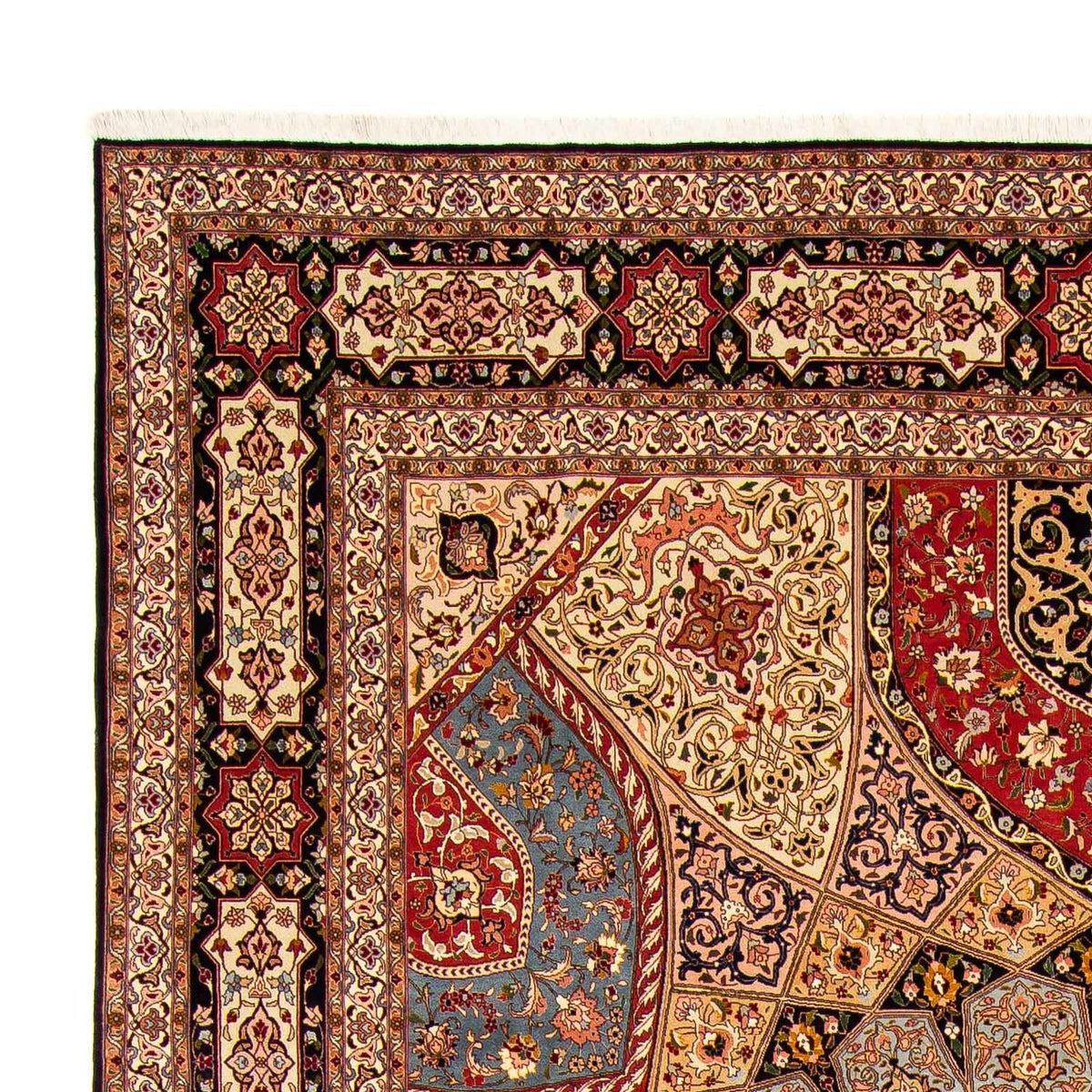Täbriz - 50 Raj Teppich 301x400cm - Perserteppich - mehrfarbig