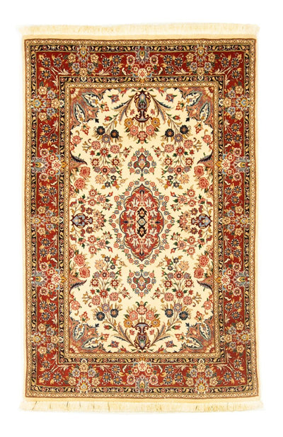 Ghom Teppich 105x164cm - Perserteppich - beige