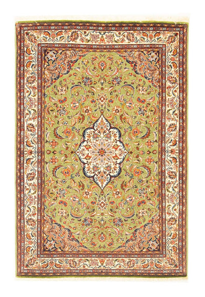 Sarough Teppich 104x153cm - Perserteppich - grün