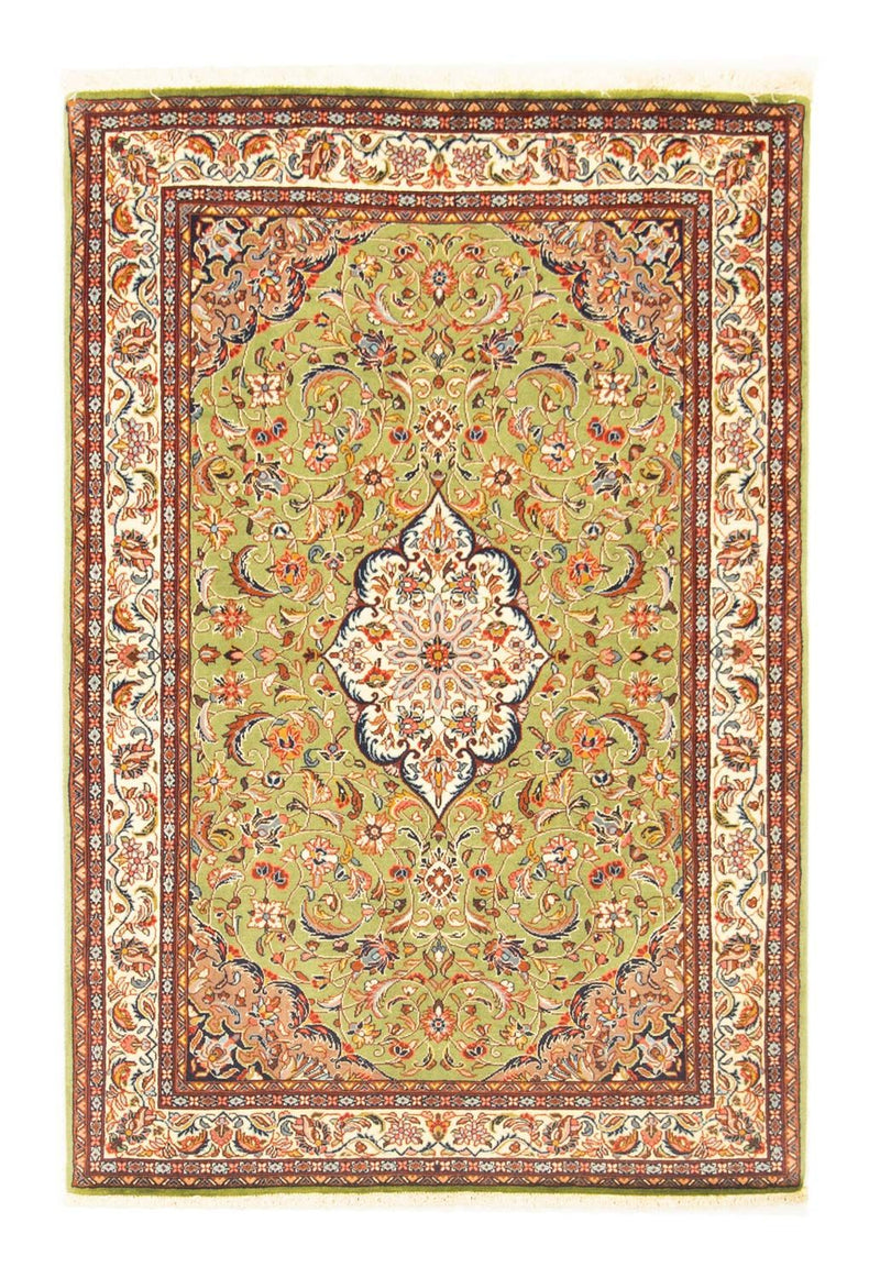 Sarough Teppich 104x153cm - Perserteppich - grün