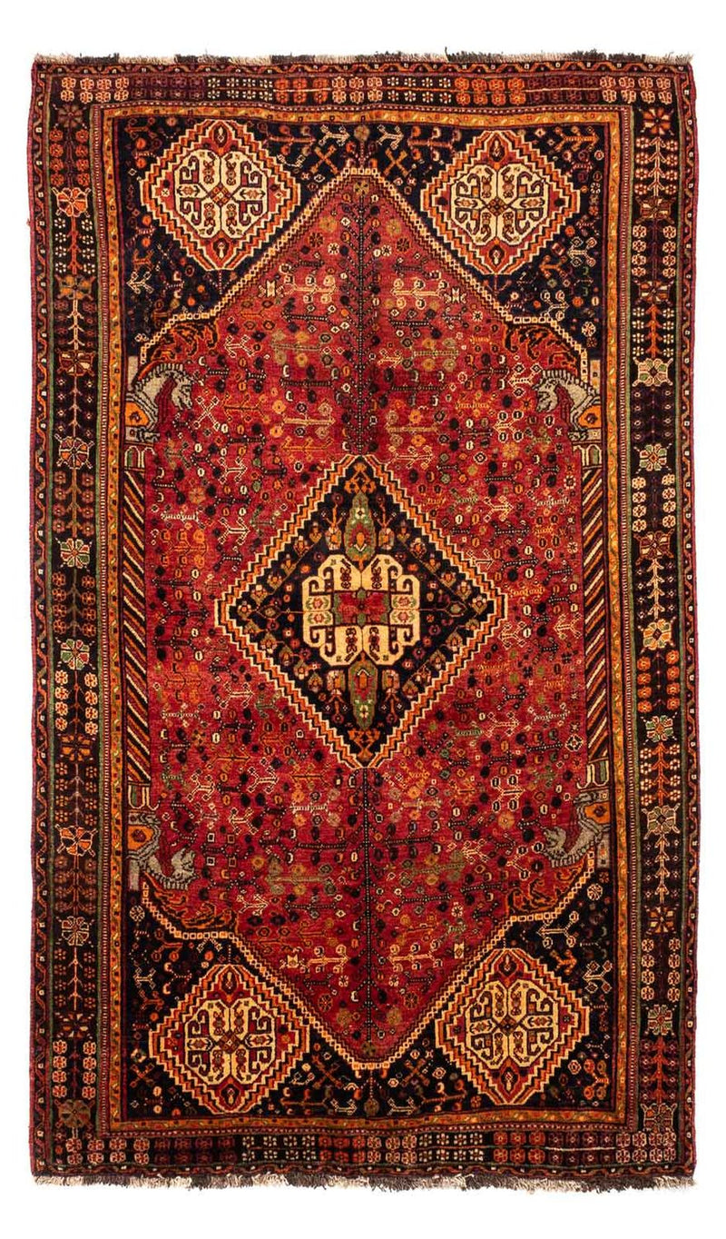 Shiraz Teppich 157x268cm - Perserteppich - dunkelrot