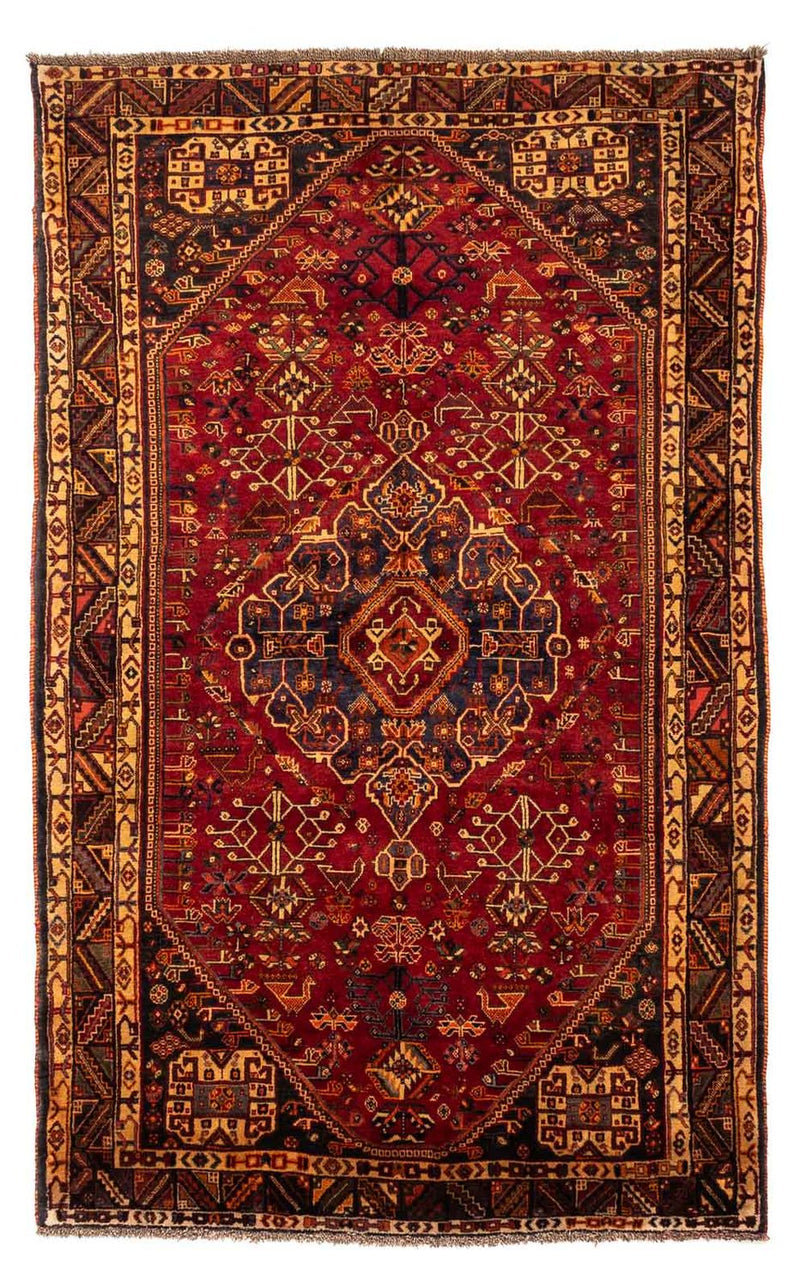 Shiraz Teppich 163x270cm - Perserteppich - dunkelrot
