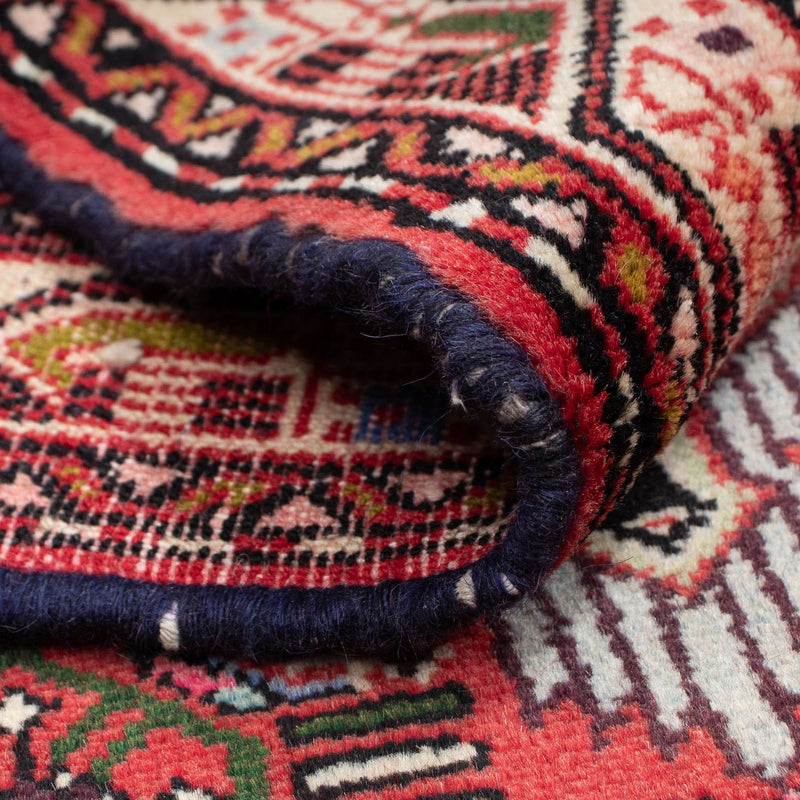 Hamadan Teppich 79x128cm - Perserteppich - rot