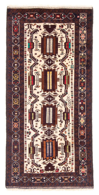 Belutsch Teppich 100x207cm - Orientteppich - beige
