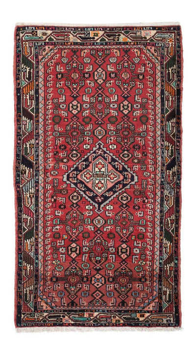 Hamadan Teppich 82x152cm - Perserteppich - rot