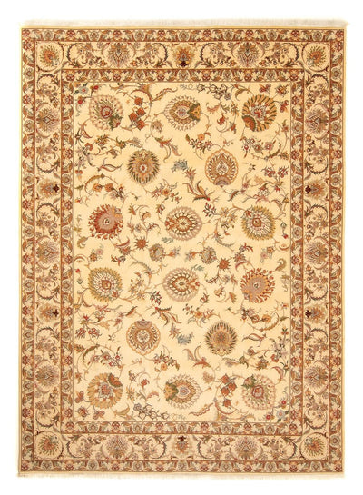 Täbriz - 50 Raj Teppich 256x346cm - Perserteppich - hellbraun