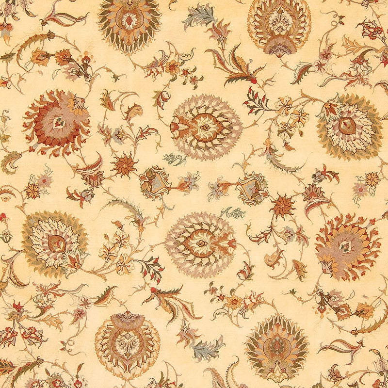 Täbriz - 50 Raj Teppich 256x346cm - Perserteppich - hellbraun