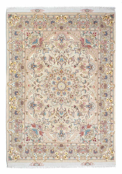 Täbriz - 50 Raj Teppich 150x210cm - Perserteppich - beige