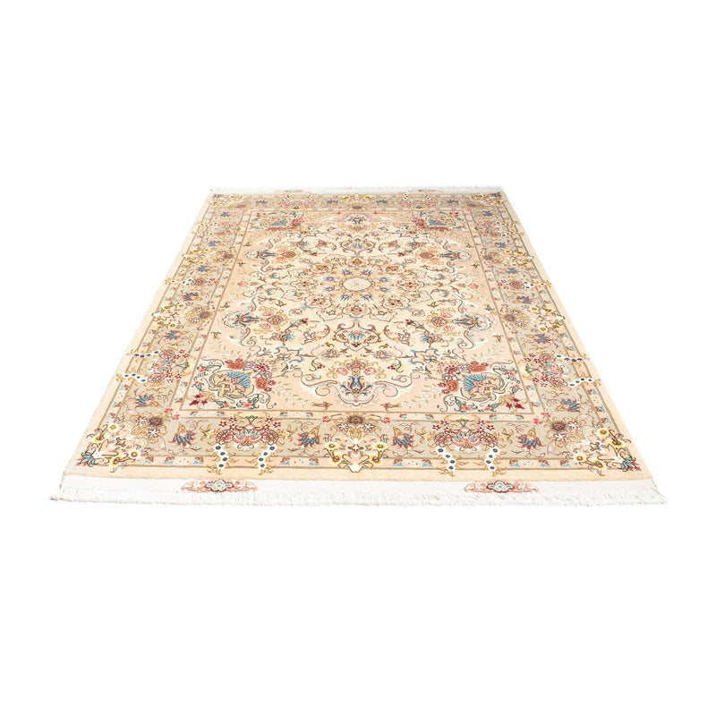 Täbriz - 50 Raj Teppich 150x210cm - Perserteppich - beige