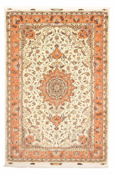 Täbriz - 50 Raj Teppich 204x300cm - Perserteppich - beige