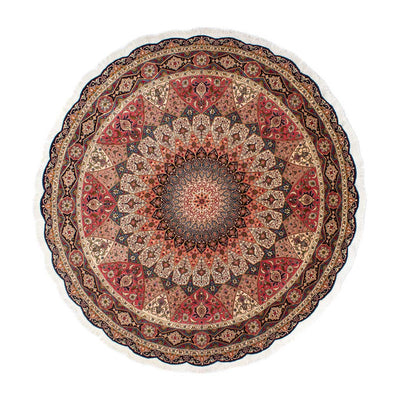 Täbriz - 50 Raj Teppich 250x250cm - Perserteppich - mehrfarbig