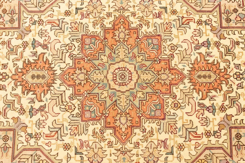 Täbriz - 50 Raj Teppich 101x148cm - Perserteppich - beige
