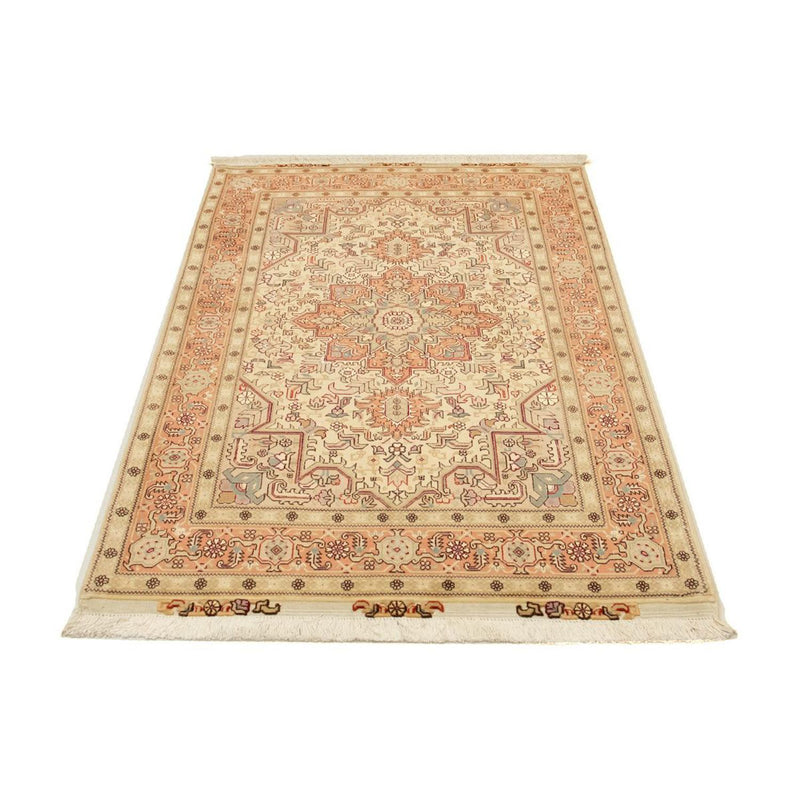 Täbriz - 50 Raj Teppich 101x148cm - Perserteppich - beige