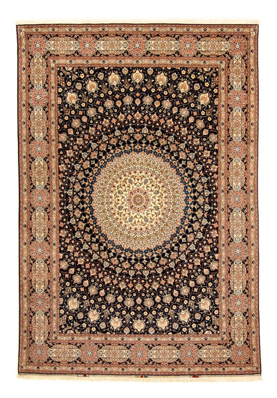 Täbriz - 50 Raj Teppich 248x338cm - Perserteppich - dunkelblau