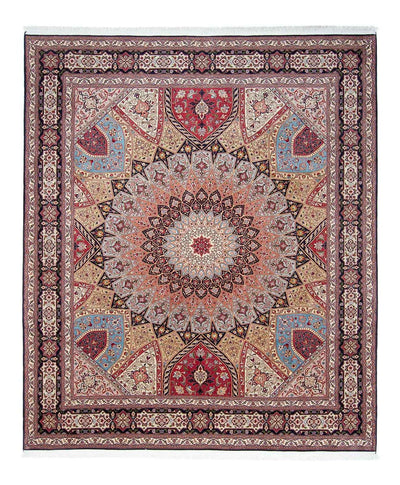 Täbriz - 50 Raj Teppich 253x298cm - Perserteppich - mehrfarbig