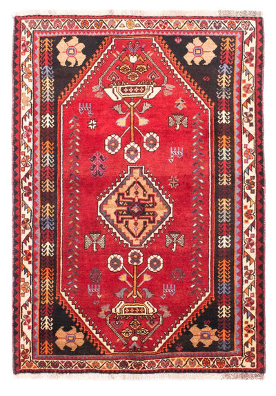 Shiraz Teppich 112x166cm - Perserteppich - dunkelrot
