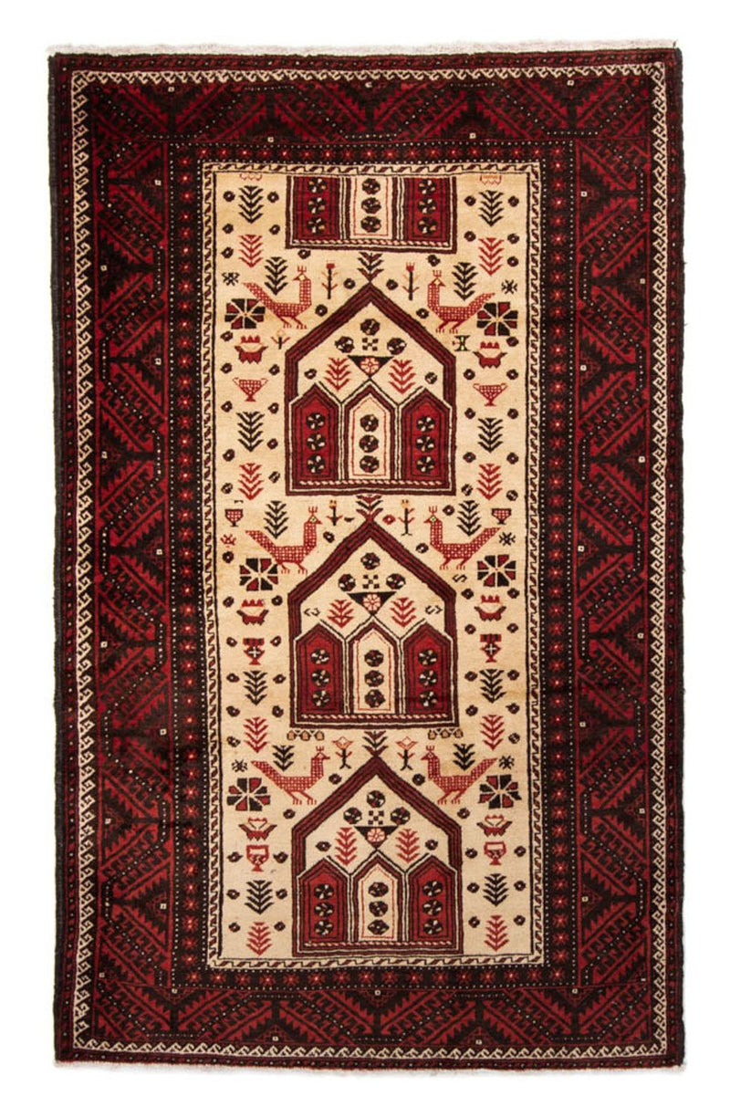 Shiraz Teppich 121x198cm - Perserteppich - beige