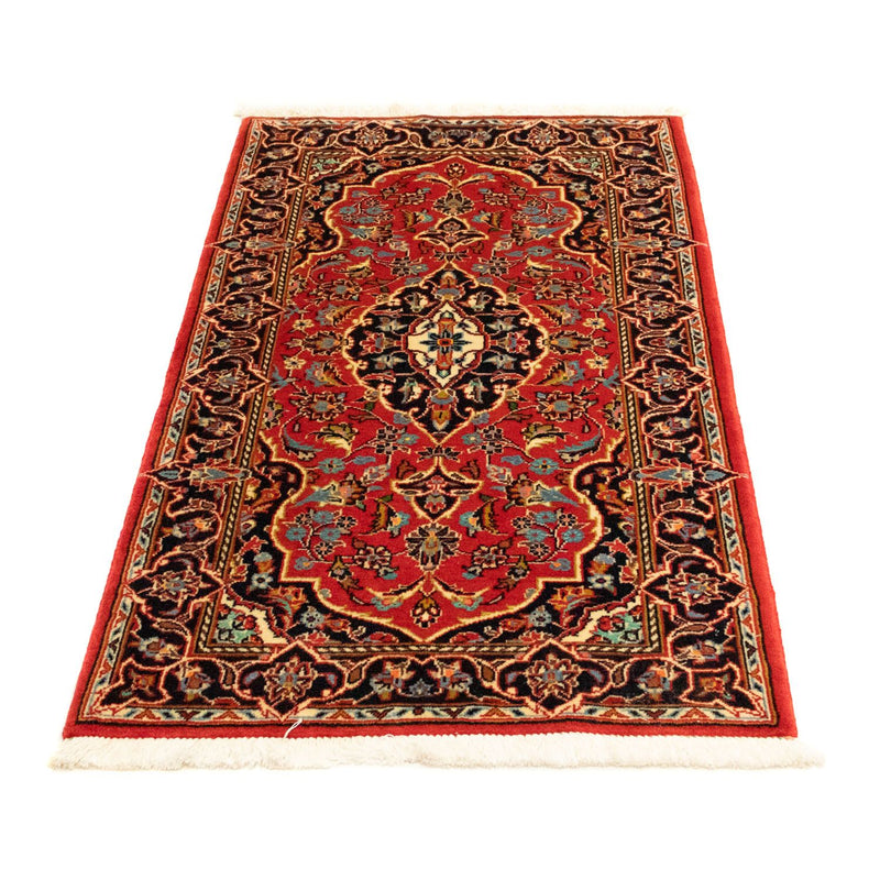 Keshan Teppich 68x124cm - Perserteppich - dunkelrot