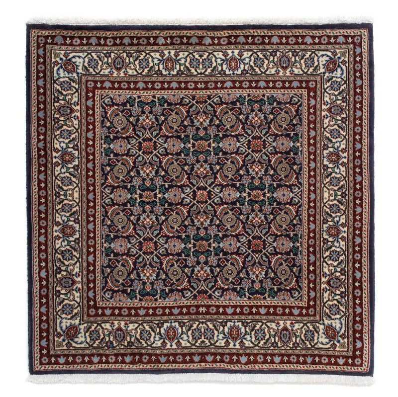 Moud Teppich 100x100cm - Perserteppich - dunkelblau
