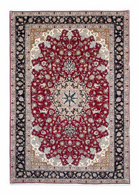 Täbriz - 50 Raj Teppich 206x302cm - Perserteppich - dunkelrot – product image