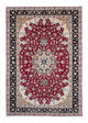 Täbriz - 50 Raj Teppich 206x302cm - Perserteppich - dunkelrot