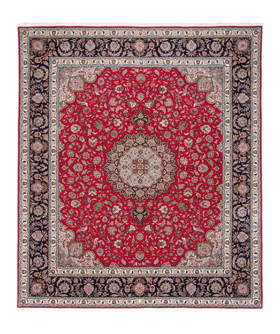 Täbriz - 50 Raj Teppich 245x300cm - Perserteppich - rot