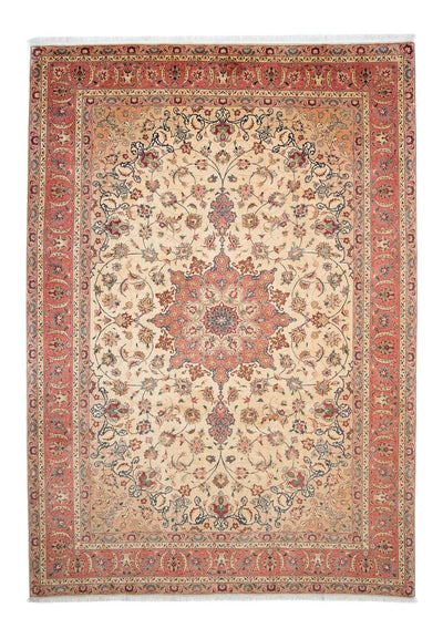Täbriz - 50 Raj Teppich 202x297cm - Perserteppich - hellbraun
